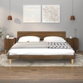 Nightstands 2 pcs brown oak plywood by vidaXL, Nightstands - Ref: Foro24-817314, Price: 46,48 €, Discount: %