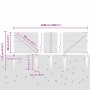 Reja con postes Gris 0.8 x 25 m Acero recubierto de PVC