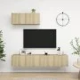 2-teiliges Wohnzimmermöbel-Set aus Sonoma-Eiche von vidaXL, TV-Möbel - Ref: Foro24-3079016, Preis: 134,00 €, Rabatt: %