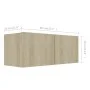 2-teiliges Wohnzimmermöbel-Set aus Sonoma-Eiche von vidaXL, TV-Möbel - Ref: Foro24-3079016, Preis: 134,00 €, Rabatt: %