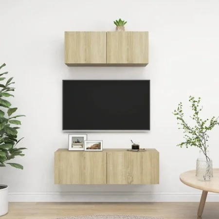 Sonoma Oak 2-Piece Living Room Furniture Set by vidaXL, TV Furniture - Ref: Foro24-3079017, Price: 86,66 €, Discount: %