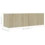 Juego de muebles de salón 2 piezas roble Sonoma de vidaXL, Muebles TV - Ref: Foro24-3079017, Precio: 86,66 €, Descuento: %