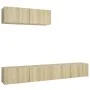 3-piece living room furniture set Sonoma oak by vidaXL, TV Furniture - Ref: Foro24-3079018, Price: 128,39 €, Discount: %