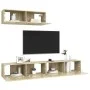 3-piece living room furniture set Sonoma oak by vidaXL, TV Furniture - Ref: Foro24-3079018, Price: 128,39 €, Discount: %
