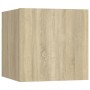 Wohnzimmer-TV-Möbelset 8-teilig aus Holzwerkstoff Sonoma-Eiche von vidaXL, TV-Möbel - Ref: Foro24-3079020, Preis: 288,73 €, R...