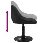 Sillas de comedor giratorias 2 uds terciopelo negro