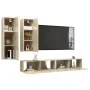 Sonoma Oak 4 Piece Living Room Furniture Set by vidaXL, TV Furniture - Ref: Foro24-3079048, Price: 180,56 €, Discount: %