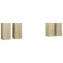 Wohnzimmermöbel-Set 4-teilig Sonoma-Eiche 30,5x30x60 cm von vidaXL, TV-Möbel - Ref: Foro24-3079055, Preis: 134,90 €, Rabatt: %