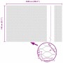Reja con postes Gris 1.4 x 25 m Acero recubierto de PVC