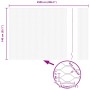 Reja con postes Gris 1.4 x 25 m Acero recubierto de PVC