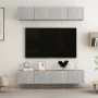 Wohnzimmermöbel-Set 4-teilig betongrau 80x30x30 cm von vidaXL, TV-Möbel - Ref: Foro24-3079060, Preis: 138,90 €, Rabatt: %