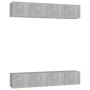 Wohnzimmermöbel-Set 4-teilig betongrau 80x30x30 cm von vidaXL, TV-Möbel - Ref: Foro24-3079060, Preis: 151,49 €, Rabatt: %