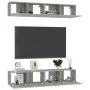 Wohnzimmermöbel-Set 4-teilig betongrau 80x30x30 cm von vidaXL, TV-Möbel - Ref: Foro24-3079060, Preis: 138,90 €, Rabatt: %