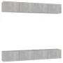 Living room furniture set 4 pieces concrete gray 100x30x30 cm by vidaXL, TV Furniture - Ref: Foro24-3079061, Price: 194,39 €,...