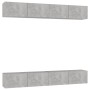 Wohnzimmermöbel-Set 4-teilig betongrau 100x30x30 cm von vidaXL, TV-Möbel - Ref: Foro24-3079061, Preis: 191,01 €, Rabatt: %