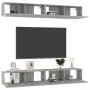 Living room furniture set 4 pieces concrete gray 100x30x30 cm by vidaXL, TV Furniture - Ref: Foro24-3079061, Price: 194,39 €,...