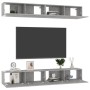 Wohnzimmermöbel-Set 4-teilig betongrau 100x30x30 cm von vidaXL, TV-Möbel - Ref: Foro24-3079061, Preis: 191,01 €, Rabatt: %