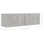 Living room furniture set 4 pieces concrete gray 100x30x30 cm by vidaXL, TV Furniture - Ref: Foro24-3079061, Price: 194,39 €,...