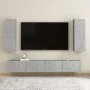 Set Wohnzimmermöbel 4 Stück Holzwerkstoff Beton grau von vidaXL, TV-Möbel - Ref: Foro24-3079064, Preis: 165,56 €, Rabatt: %