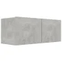 Set Wohnzimmermöbel 4 Stück Holzwerkstoff Beton grau von vidaXL, TV-Möbel - Ref: Foro24-3079064, Preis: 165,56 €, Rabatt: %