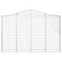 Gabionenkörbe 12 Stück Bogenform Eisen 200x30x120/140 cm von vidaXL, Töpfe und Pflanzgefäße - Ref: Foro24-3145461, Preis: 1,0...