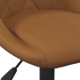 Sillas de Comedor Giratorias 2 pcs Marrón 46 x 44 x 77.5 cm