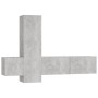 Wohnzimmermöbel-Set 3-teilig betongraues Holzwerkstoff von vidaXL, TV-Möbel - Ref: Foro24-3079076, Preis: 121,15 €, Rabatt: %