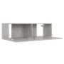 Wohnzimmermöbel-Set 3-teilig betongraues Holzwerkstoff von vidaXL, TV-Möbel - Ref: Foro24-3079076, Preis: 121,15 €, Rabatt: %