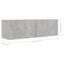 Wohnzimmermöbel-Set 3-teilig betongraues Holzwerkstoff von vidaXL, TV-Möbel - Ref: Foro24-3079076, Preis: 121,15 €, Rabatt: %