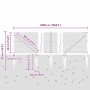 Reja con postes Gris 0.4 x 50 m Acero recubierto de PVC