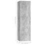 TV-Wohnzimmermöbel-Set, 3-teilig, Betongrau, Holzwerkstoff von vidaXL, TV-Möbel - Ref: Foro24-3079095, Preis: 150,74 €, Rabat...