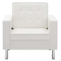 Sillón blanco 75x70x75 cm piel sintética
