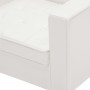 Sillón blanco 75x70x75 cm piel sintética