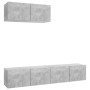 3 Stück Holzwerkstoff Wohnzimmermöbel Set Beton Grau von vidaXL, TV-Möbel - Ref: Foro24-3079121, Preis: 114,41 €, Rabatt: %