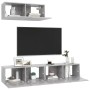 3 Stück Holzwerkstoff Wohnzimmermöbel Set Beton Grau von vidaXL, TV-Möbel - Ref: Foro24-3079121, Preis: 114,41 €, Rabatt: %