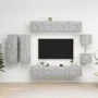 TV living room furniture set 8 pieces concrete gray engineered wood by vidaXL, TV Furniture - Ref: Foro24-3079125, Price: 274...