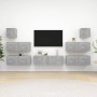 Wohnzimmermöbel-Set 7-teilig betongraues Holzwerkstoff von vidaXL, TV-Möbel - Ref: Foro24-3079133, Preis: 235,64 €, Rabatt: %