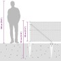 Reja con postes Gris 0.8 x 50 m Acero recubierto de PVC