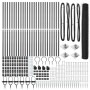 Reja con postes Gris 1.2 x 50 m Acero recubierto de PVC