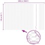 Reja con postes Gris 1.4 x 50 m Acero recubierto de PVC