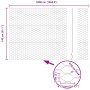Reja con postes Gris 1.4 x 50 m Acero recubierto de PVC