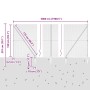 Reja con postes Gris 1.5 x 50 m Acero recubierto de PVC