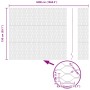Reja con postes Gris 1.5 x 50 m Acero recubierto de PVC