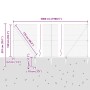 Reja con postes Gris 1.5 x 50 m Acero recubierto de PVC