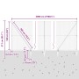 Reja con postes Gris 1.6 x 50 m Acero recubierto de PVC