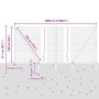 Reja con postes Gris 1.6 x 50 m Acero recubierto de PVC