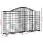 Gabionenkörbe 7 Stück Bogenform Eisen 200x30x100/120 cm von vidaXL, Töpfe und Pflanzgefäße - Ref: Foro24-3145435, Preis: 564,...