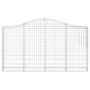 Gabionenkörbe 13 Stk. Bogenform Eisen 200x30x100/120 cm von vidaXL, Töpfe und Pflanzgefäße - Ref: Foro24-3145441, Preis: 1,00...