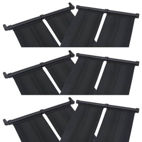 Panel calentador solar para piscinas 6 unidades 80x310 cm