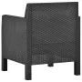 Garden chairs with cushions 2 units PP rattan anthracite gray by vidaXL, Garden chairs - Ref: Foro24-3079666, Price: 180,30 €...